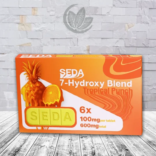 Seda 7-hydroxymitragynine Chewable Tablet 100mg Tropical Punch 6ct Blister Pack