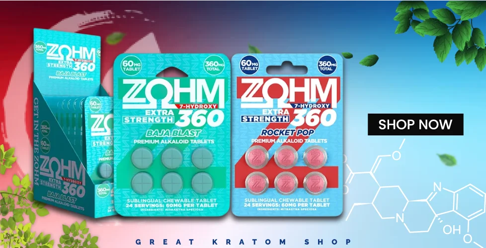 Zohm 7-Hydroxy Extra Strength Tablets 360mg