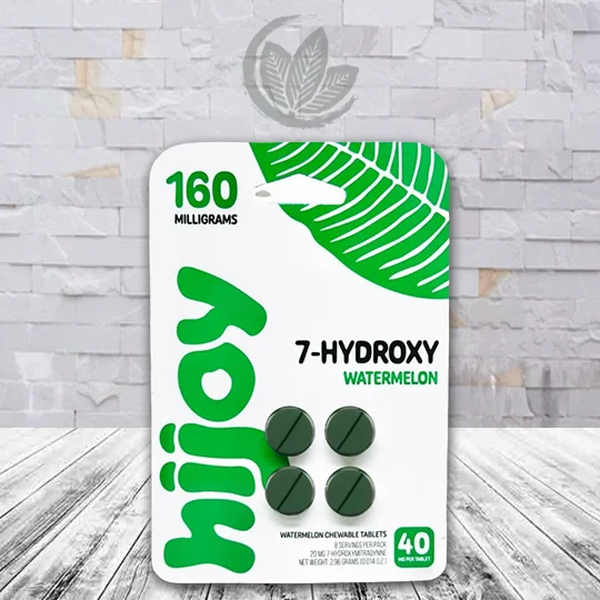 Hijoy 7- Hydroxy Extra Strength 40mg Tablets Watermelon -- 4ct Blister Pack
