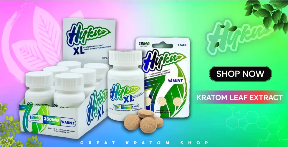 Hyku Pure 7-Hydroxymitragynine Tablets 18mg