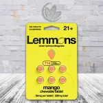 Lemmons Extra Strength 7-Hydroxy Chewable Tablet 330mg - Mango -- Blister Pack 6ct