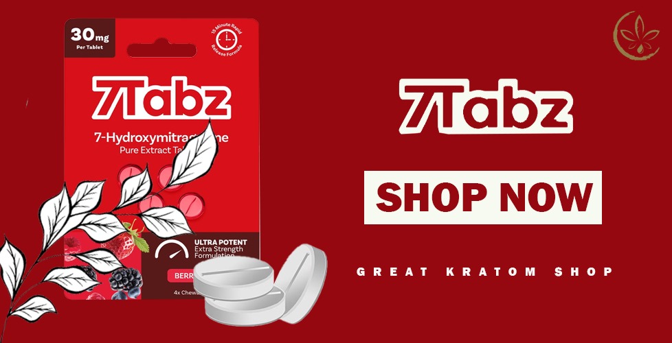 7Tabz 7-Hydroxymitragynine Max Potency Kratom Tablets 65mg