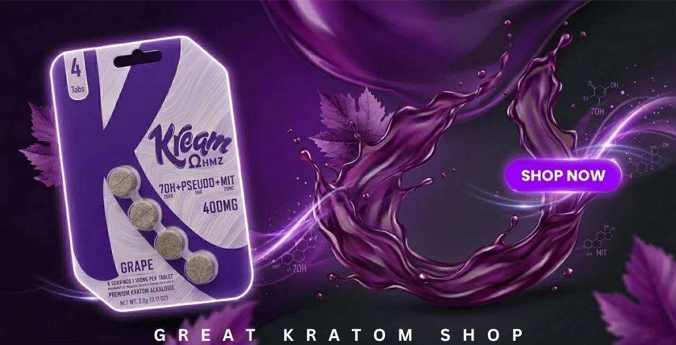 Kream 7OH + Pseudo + Mit Extract Tablets 4ct