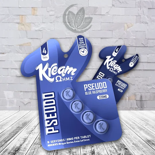 Kream Psuedo Nano Tech Tabs 80mg - Blue Raspberry -- 4ct Blister Pack