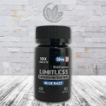 Limitless Black Edition 7-Oh Tabs 50mg 10ct - Blue Razz -- SIngle 10ct Jar