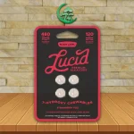 Lucid Black Label Hydroxy Chewable Tablets 480mg - Strawberry Fizz - 4ct Single Blister Pack