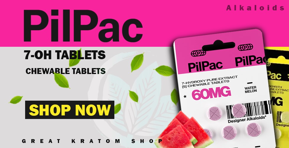 PilPac 7-Hydroxy Pure Extract Tablets 60mg