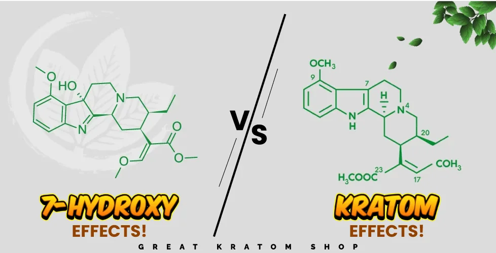 7-Hydroxymitragynine Effects vs Kratom Effects