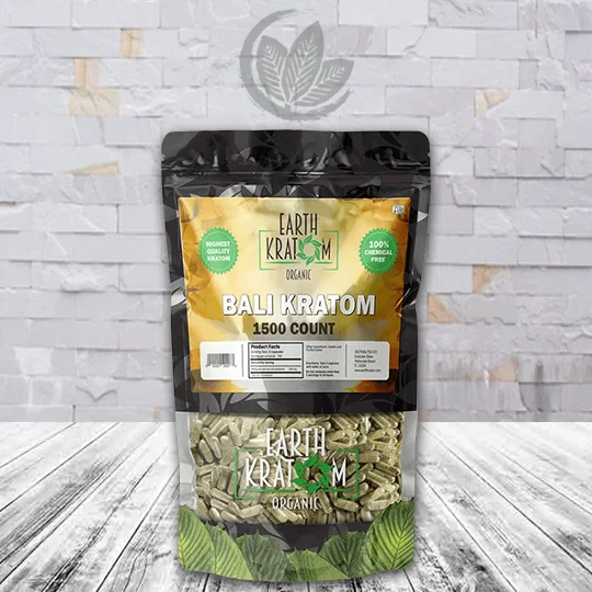 Earth Kratom Bali Kratom Capsules - 1500ct
