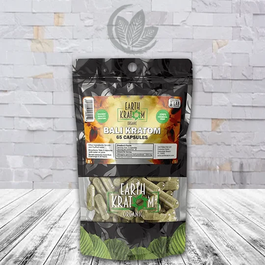Earth Kratom Bali Kratom Capsules - 65ct