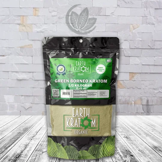 Earth Kratom Green Borneo Powder - 1 2 Kilogram