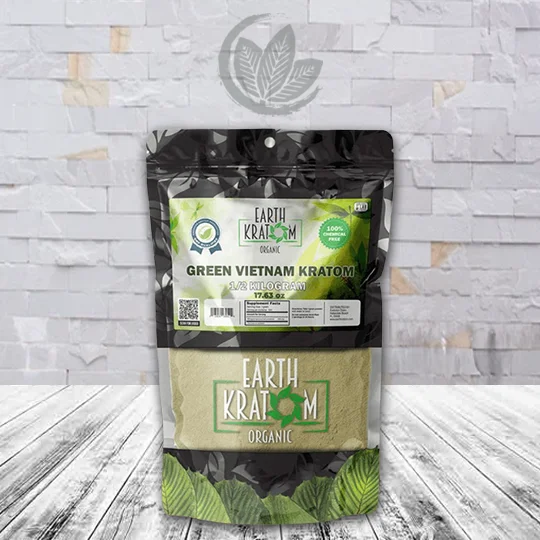 Earth Kratom Green Vietnam Powder - 1 half Kilogram