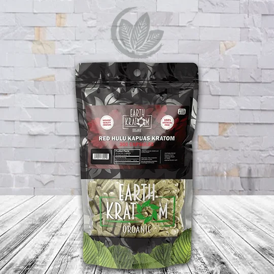 Earth Kratom Red Hulu Kapuas Capsules - Image 4