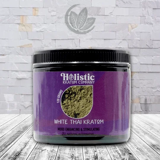 Holistic Kratom White Thai Powder - 120g Powder