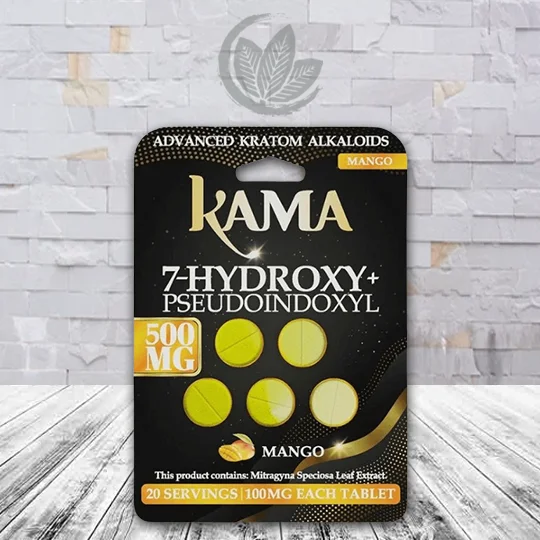 Kama 7-Hydroxy 500mg - Mango - 5ct Single Blister Pack