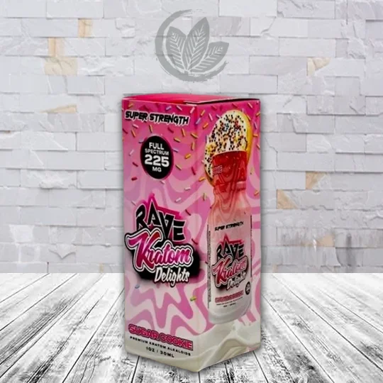 Rave_Kratom_Delights_Super_Strength_Extract_Shots_225mg_Sugar_Cookie_Great_Kratom_Shop Rave Kratom Delights Super Strength Extract Shots 225mg Sugar Cookie
