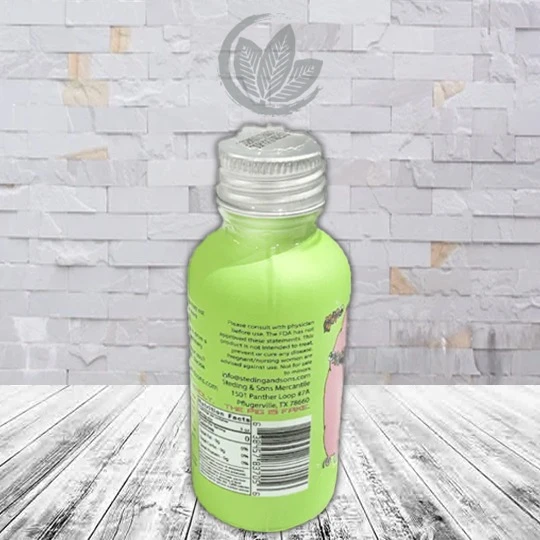 1836 Kratom Big Mama's Guava Kava Extract Shot 30ml Warning Label