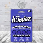 Big Homiez 7-Hydroxy Tablets 400mg - Big Berry Burst -- 4ct Single Blister Pack