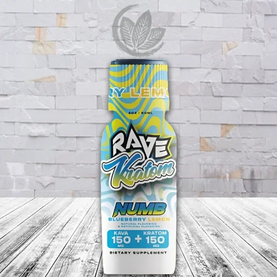 Rave Kratom NUMB Kratom + Kava Shot 2oz