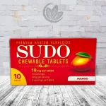 Sudo Chewable Tablets 10ct Blister Pack - Mango 10ct Single Blister Pack