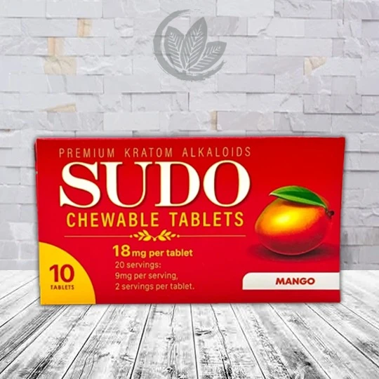 Sudo Chewable Tablets 10ct Blister Pack - Mango 10ct Single Blister Pack