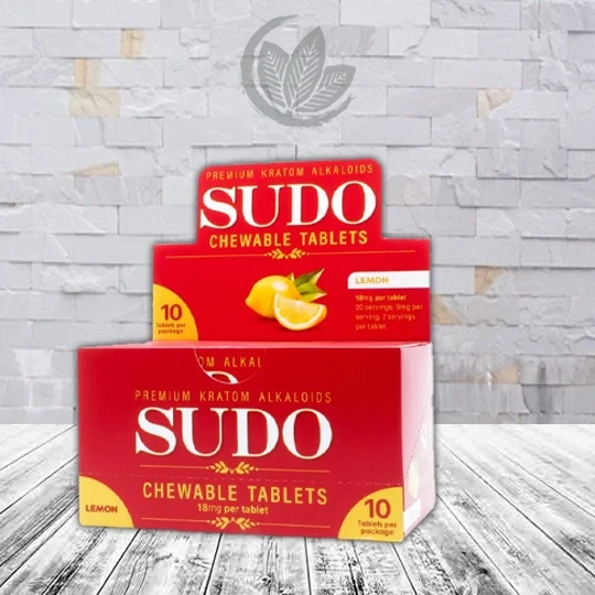 Sudo Chewable Tablets Bulk Case Deal - Lemon Bulk DISPLAY DEAL 6x10ct (Total 60 Tablets)