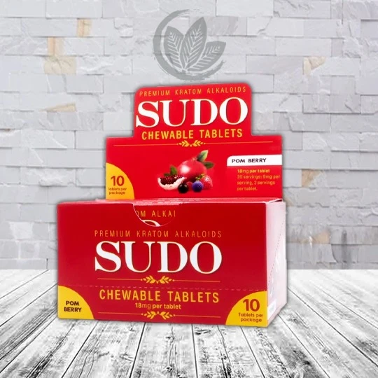 Sudo Chewable Tablets Bulk Case Deal - Pom Berry Bulk DISPLY DEAL 6x10ct (Total 60 Tablets)