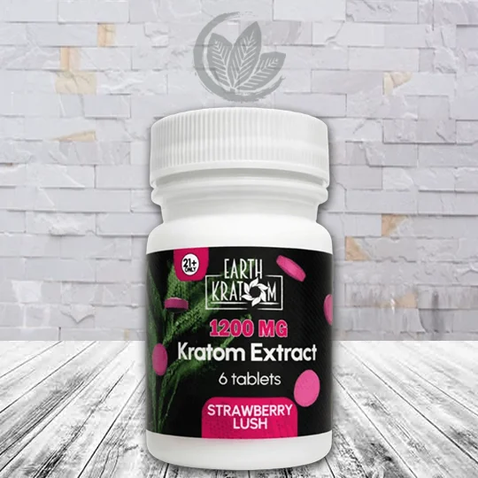 Earth Kratom Kratom Extract 1200mg - Strawberry Lush