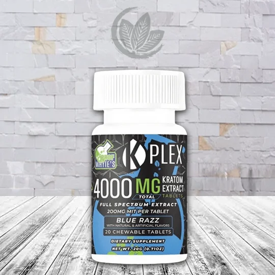 Prof Whyte K-Plex Kratom Extract Full-Spectrum MIT Tablets 200mg - Blue Razz -- 20ct Jar