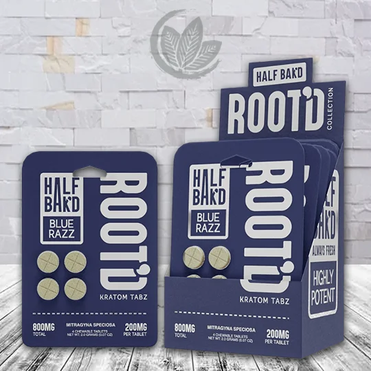 Root'd Half Baked MIT Kratom Tabz 800mg - Image 8