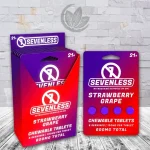 Sevenless Mitragynine Oxindole Tablets 600mg - Strawberry Grape -- 4ct X 6 = 24 Tablets BULK CASE