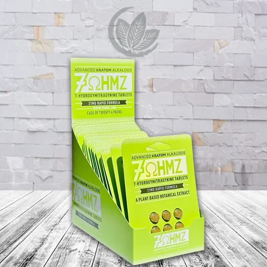 7OHMZ-7-Hydroxymitragynine-Rapid-Formula-Tablets-21mg-Bulk-Case-DISPLAY-20-Blister-Packs-Total-of-120-Pills