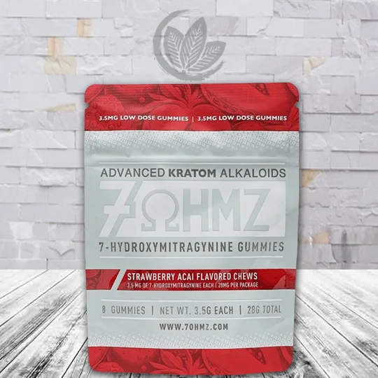 7OHMZ 7-Hydroxy Kratom 3.5g Gummies - Strawberry Acai -- 8ct Single Gummies Pack