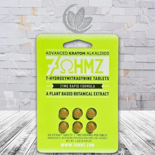 7OHMZ 7-hydroxymitragynine Rapid Formula Tablets 21mg - 6ct Single Blister Pack