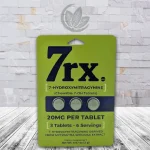 7RX 7-Hydroxy Tablets 20mg - Unflavored -- 3ct Single Blister Pack
