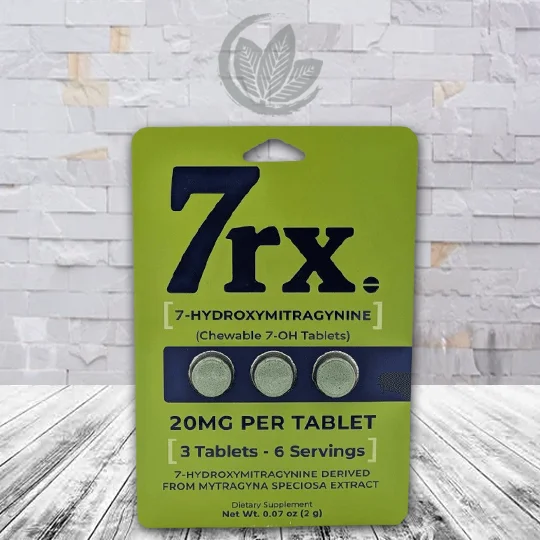 7RX 7-Hydroxy Tablets 20mg - Unflavored -- 3ct Single Blister Pack