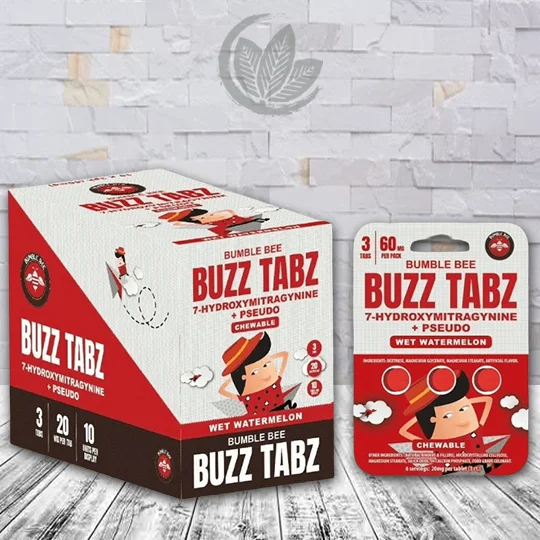 Bumble Bee Buzz Tabz 7-Hydroxy + Pseudo Tablets 60mg - Image 3