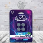 Choice Botanicals Full Spectrum Kratom Extract Tablets 800mg - Berry Bomber -- 4ct Single Blister Pack