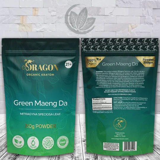 Dragon Organic Kratom Green Maeng Da Kratom Powder - Image 4