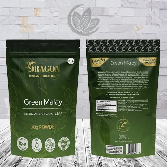 Dragon Organic Kratom Green Malay Kratom Powder - Image 3