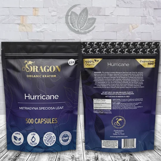 Dragon Organic Kratom Hurricane Kratom Capsules - Image 4