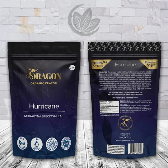 Dragon Organic Kratom Hurricane Kratom Powder - 50g