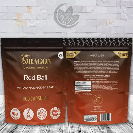 Dragon Organic Kratom Red Bali Kratom Capsules - Image 6