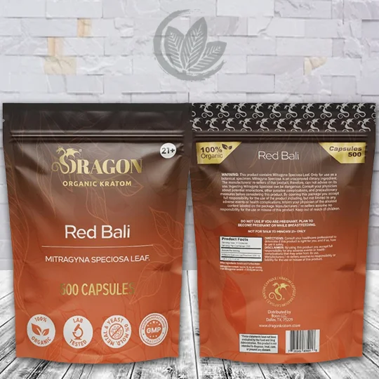 Dragon Organic Kratom Red Bali Kratom Capsules - Image 5