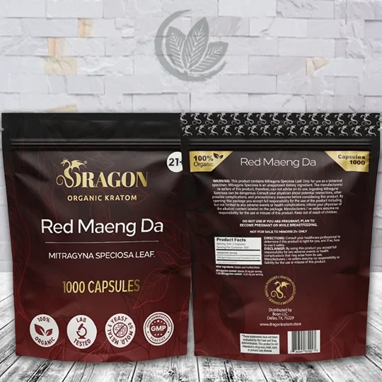 Dragon Organic Kratom Red Maeng Da Kratom Capsules - Image 6