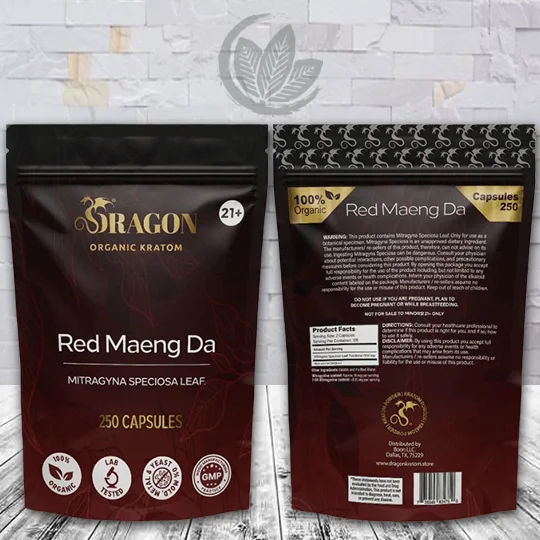 Dragon Organic Kratom Red Maeng Da Kratom Capsules - Image 4