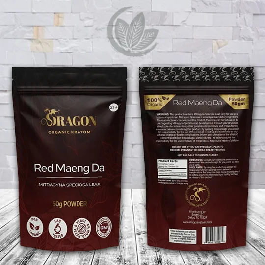Dragon Organic Kratom Red Maeng Da Kratom Powder