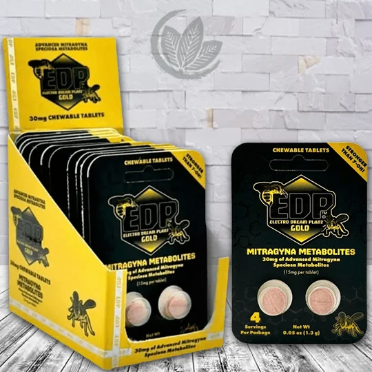 EDP Gold Advanced Mitragyna Metabolites 30mg - 2ct x 12 = 24 Tablets BULK CASE