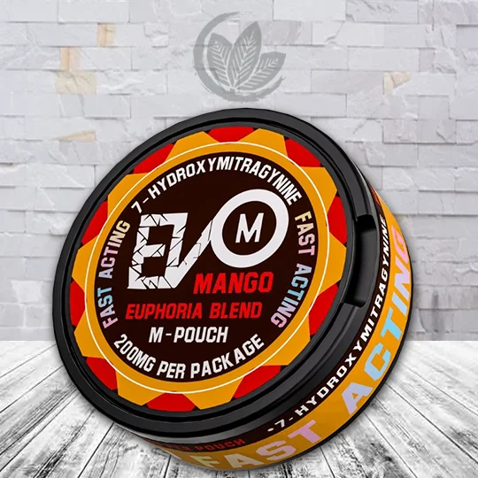 Evo 7Hydroxy Fast Acting Blend Pouches - Euphoria -- Mango -- 50mg -- 4ct Single Can