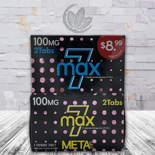 MetaTabz 7MAX 7-Hydroxy 100mg - Assorted -- 2ct X 25 = 50 Tablets BULK CASE
